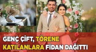 Genç akademisyenlerden çevreci nişan hediyesi