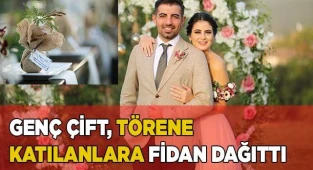 Genç akademisyenlerden çevreci nişan hediyesi