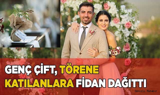 Genç akademisyenlerden çevreci nişan hediyesi