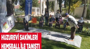 Huzurevi sakinleri hemsball ile tanıştı