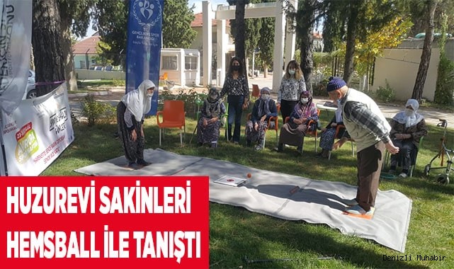 Huzurevi sakinleri hemsball ile tanıştı