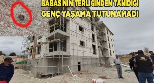 İnşaatın çatısından düştü