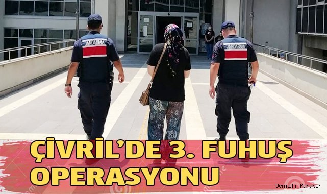 Jandarmadan Çivril'de 3. fuhuş operasyonu; 2 gözaltı