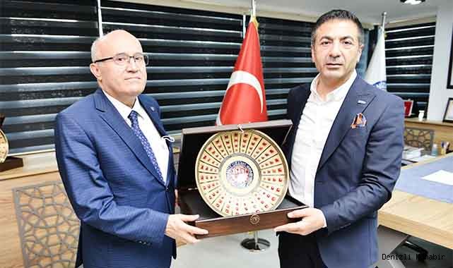 Kaymakam Balcıoğlu’ndan DTO Başkanı Erdoğan’a veda ziyareti