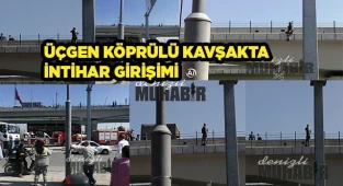 Köprülü kavşakta intihar girişimi