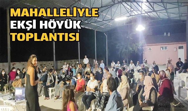 Mahalleliyle Ekşi Höyük toplantısı