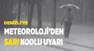Meteoroloji’den  Denizli için ‘Sarı Kodlu’ uyarı