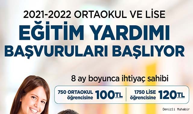 PAMUKKALE’DE EĞİTİM YARDIMI BAŞVURULARI SÜRÜYOR
