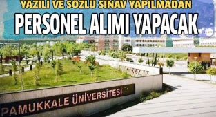 PAÜ Sınavsız personel alacak