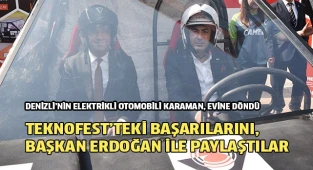 TEKNOFEST’TEKİ BAŞARILARINI, BAŞKAN ERDOĞAN İLE PAYLAŞTILAR