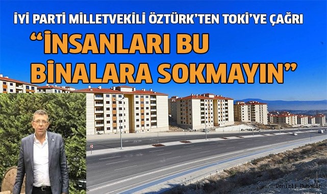 TOKİ'nin cevabına,  Öztürk’ten yeni bir çağrı geldi