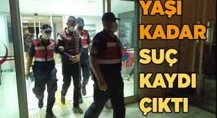Yaşı kadar suç kaydı çıktı
