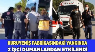 2 işçi hastaneye sevkedildi
