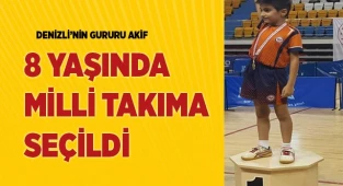 8 yaşında milli takıma seçildi