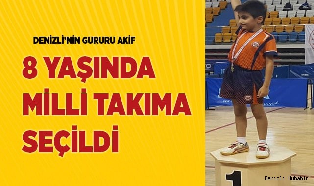 8 yaşında milli takıma seçildi