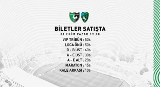 Altaş Denizlispor - Kocaelispor maçının biletleri satışa çıktı