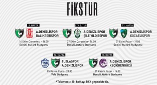 Altaş Denizlispor’un Ziraat Türkiye Kupası müsabaka programı açıklandı