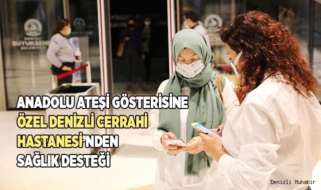 Anadolu Ateşi gösterisine sağlık desteği verdiler