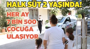 AYLIK 7 BİN 500 MERKEZEFENDİLİ ÇOCUK HALK SÜT İÇİYOR