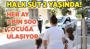AYLIK 7 BİN 500 MERKEZEFENDİLİ ÇOCUK HALK SÜT İÇİYOR