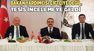 Bakan Yardımcısı tesis incelemeye geldi