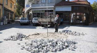 Buldan'ın tarihi çarşısı güzelleşiyor