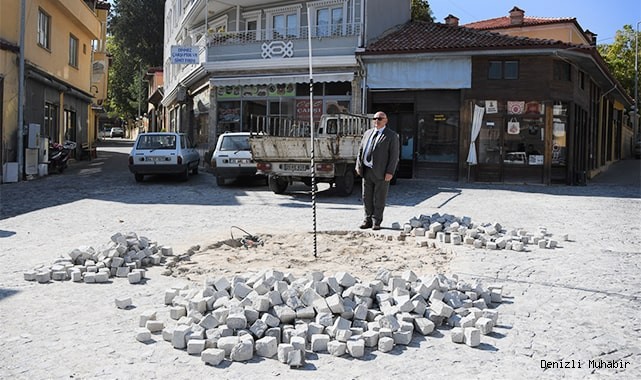 Buldan'ın tarihi çarşısı güzelleşiyor