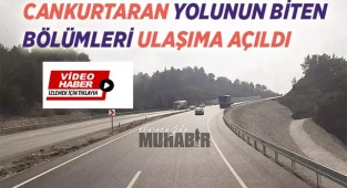 Cankurtaran yolu kısmen açıldı