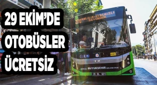 Cumhuriyet Bayramı’nda otobüsler ücretsiz