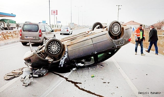 Denizli'de 1 haftada 142 trafik kazası meydana geldi