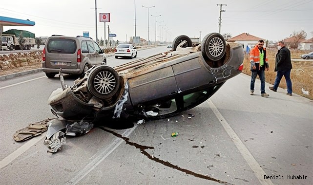 Denizli'de 1 haftada 144 trafik kazası meydana geldi