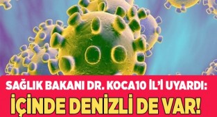 Denizli'de, 10 il arasına girdi