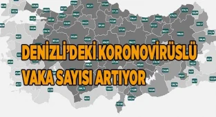 Denizli’deki hasta oranı yüz binde 98.37 oldu