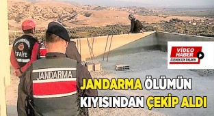 Jandarma ölümün kıyısından çekip aldı