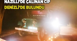 Nazilli’de çalınan cip Denizli’de bulundu