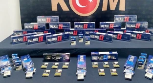 Onlarca paket kaçak sigara yakalandı
