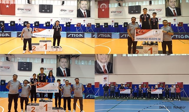 PAMUKKALE BELEDİYESPORLU SPORCULAR DARTTA 9 MADALYA KAZANDI