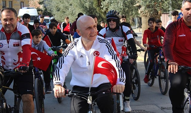 Sarayköy’de pedallar Cumhuriyet için çevrildi