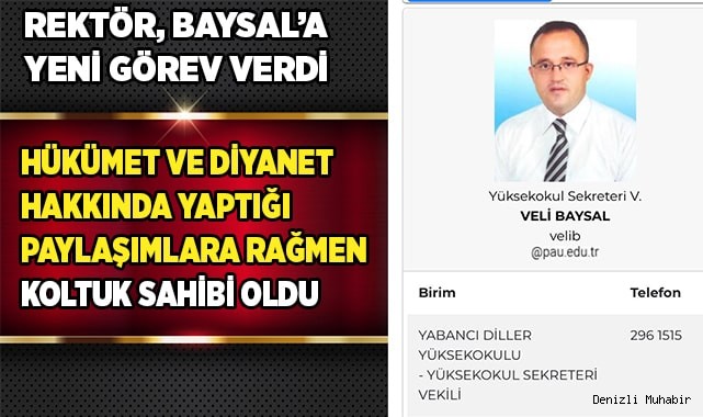 Sekreter Veli Baysal'ın bu paylaşımları çok tartışılır