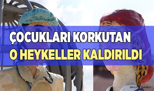 Sosyal medyada çok tartışılan sağlıkçı heykelleri kaldırıldı!