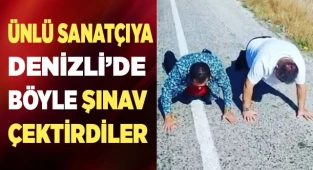 Ünlü sanatçı kaybettiği iddia yüzünden yol kenarında şınav çekti