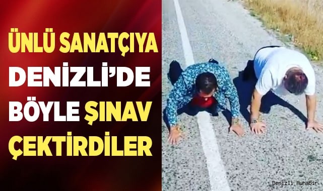 Ünlü sanatçı kaybettiği iddia yüzünden yol kenarında şınav çekti