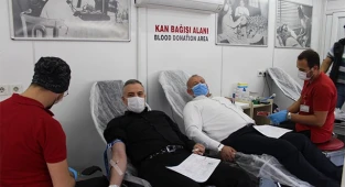 AK Parti Sarayköy İlçe Başkanlığı kan bağışına destek verdi
