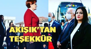 Akışık'tan teşekkür