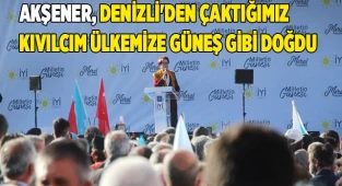 Akşener, Denizli'den çaktığımız kıvılcım ülkemize güneş gibi doğdu