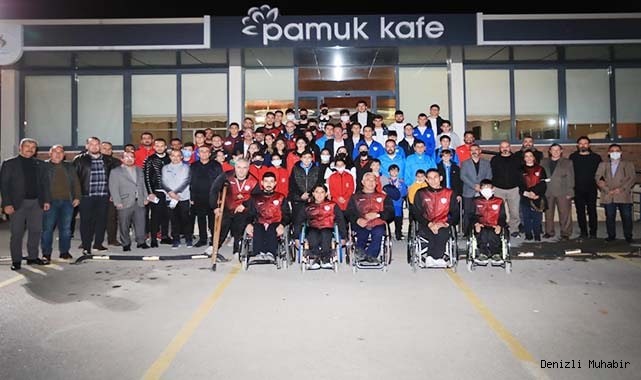 BAŞKAN ÖRKİ PAMUKKALE BELEDİYESPOR AİLESİNİ AĞIRLADI