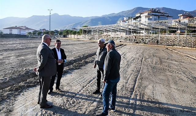 Başkan Şevik, spor tesisleri inşaatını inceledi