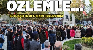 Büyükşehir Ata'sının huzurunda