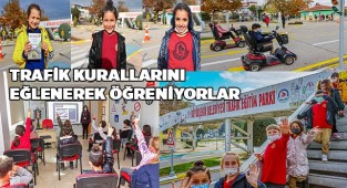 Büyükşehir çocuklara trafik eğitimi vermeyi sürdürüyor