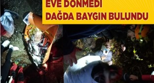 Dağda kaybolan yaşlı adam ormanlık alanda bitkin halde bulundu